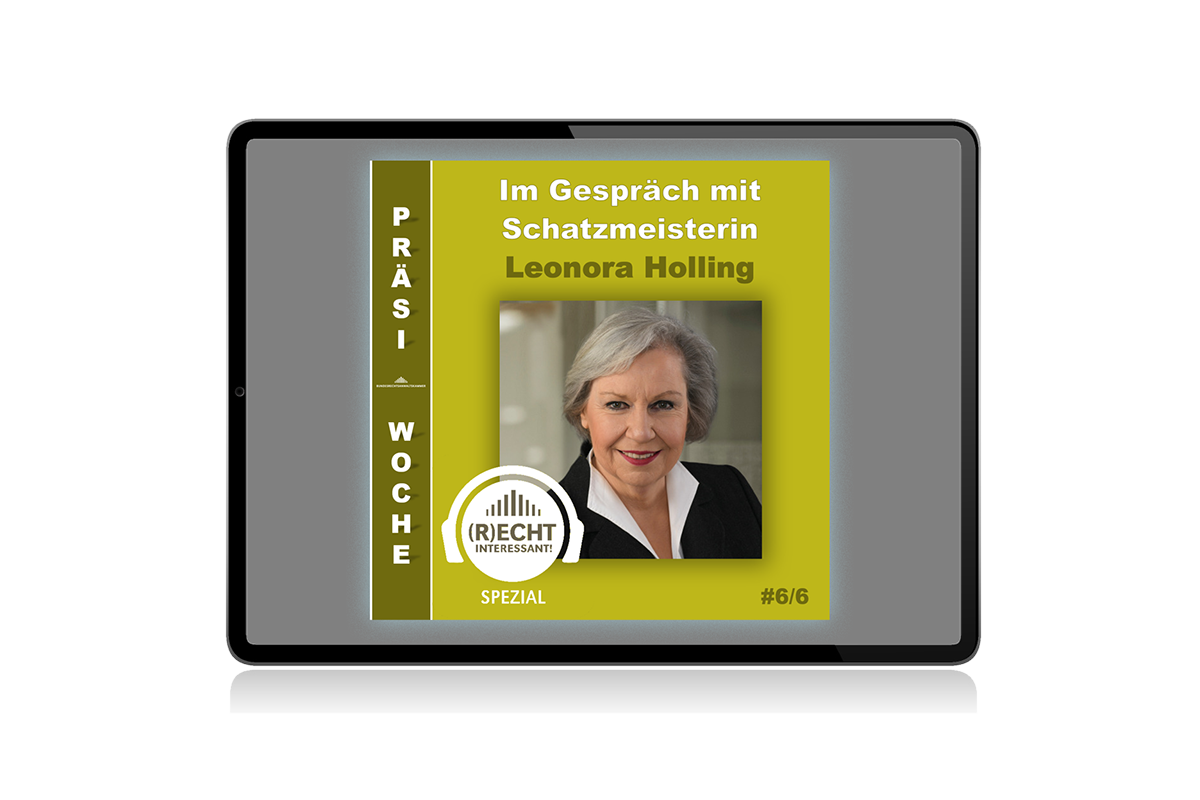 Logo (R)ECHT INTERESSANT-Podcast Spezial mit RAin Holling auf Tablet-Bildschirm